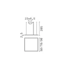 Ideal Lux 259154 Oracle függeszték