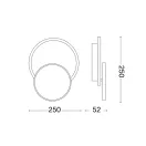 Ideal Lux 259345 Pouche fali lámpa