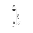 Ideal Lux 260051 Set up függeszték
