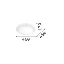 Ideal lux 265827 Atrium mennyezeti lámpa