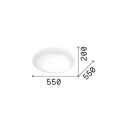 Ideal lux 265841 Atrium mennyezeti lámpa