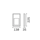 Ideal Lux 268354 Febe kültéri fali lámpa
