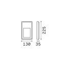 Ideal Lux 268354 Febe kültéri fali lámpa