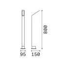Ideal Lux 268422 Agos kültéri álló lámpa
