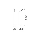 Ideal Lux 268439 Agos kültéri álló lámpa