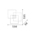 Ideal Lux 270678 Frame mennyezeti lámpa