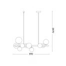 Ideal Lux 271408 Perlage függeszték