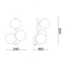 Ideal Lux 271439 Perlage falikar