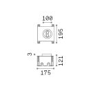 Ideal Lux 277004 Taurus kültéri beépíthető lámpa