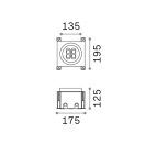 Ideal Lux 277011 Taurus kültéri beépíthető lámpa