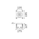Ideal Lux 277011 Taurus kültéri beépíthető lámpa