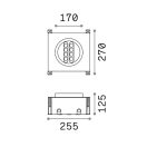 Ideal Lux 277028 Taurus kültéri beépíthető lámpa