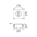 Ideal Lux 277028 Taurus kültéri beépíthető lámpa