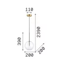 Ideal lux 277387 Equinoxe függeszték