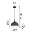 Ideal Lux 281568 Yurta függeszték