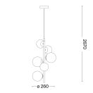 Ideal Lux 283821 Perlage függeszték