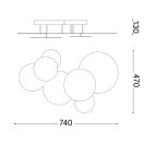 Ideal Lux 285207 Cloud mennyezeti lámpa