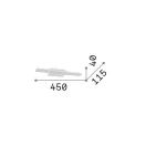 Ideal lux 287652 Make-Up fali lámpa