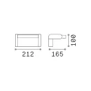 Ideal lux 287706 Swipe kültéri fali lámpa