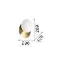 Ideal lux 293646 Ninfea fali lámpa