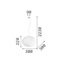 Ideal lux 297767 Cotton függeszték