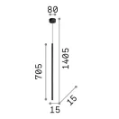 Ideal lux 300801 Filo függeszték
