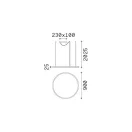 Ideal lux 304434 Oracle Slim függeszték