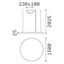Ideal lux 304465 Oracle Slim függeszték