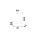 Ideal lux 304588 Oz függeszték