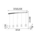Ideal lux 305325 Diamond függeszték