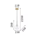 Ideal lux 306537 Equinoxe függeszték