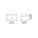 Ideal lux 307176 Swipe kültéri fali lámpa