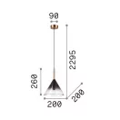 Ideal lux 309798 Empire függeszték
