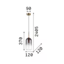Ideal lux 309804 Empire függeszték