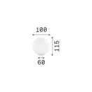 Ideal lux 310817 Mapa Bianco éjjeli lámpa