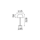 Ideal lux 311685 Pure kültéri asztali lámpa