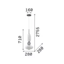 Ideal lux 314143 Lumiere függeszték