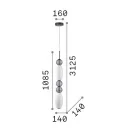 Ideal lux 314174 Lumiere függeszték