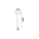 Ideal lux 316048 Tesla kültéri álló lámpa