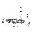 Ideal lux 322780 Perlage függeszték