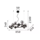 Ideal lux 322797 Perlage függeszték