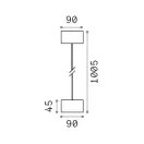 Ideal lux 326801 Clio kültéri függeszték