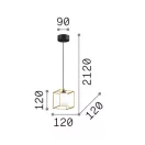Ideal lux 327839 Lingotto függeszték