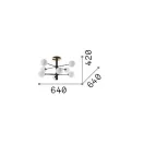 Ideal lux 328485 Cosmopolitan mennyezeti lámpa