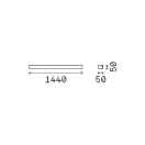 Ideal lux 328584 Linea kültéri fali lámpa