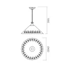 Incanti 02-803-CT40 Lea függeszték