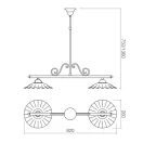 Incanti 02-805-CC26 Lea függeszték