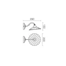 Incanti 02-901+CC20 Lea fali lámpa