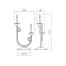 Incanti ICH_T2_22 Chateau komód lámpa