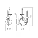 Incanti ICH_W2_22 Chateau fali lámpa